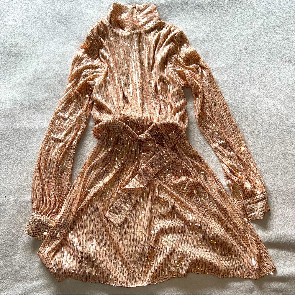 Rose Gold XS Shimmer Dress